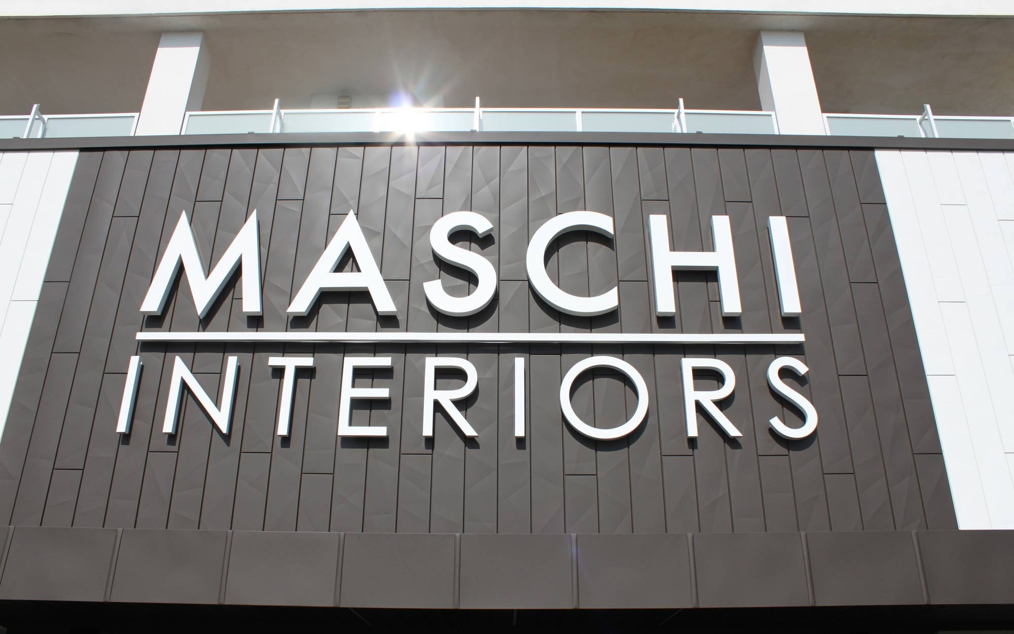 Facciata sede Maschi Interiors